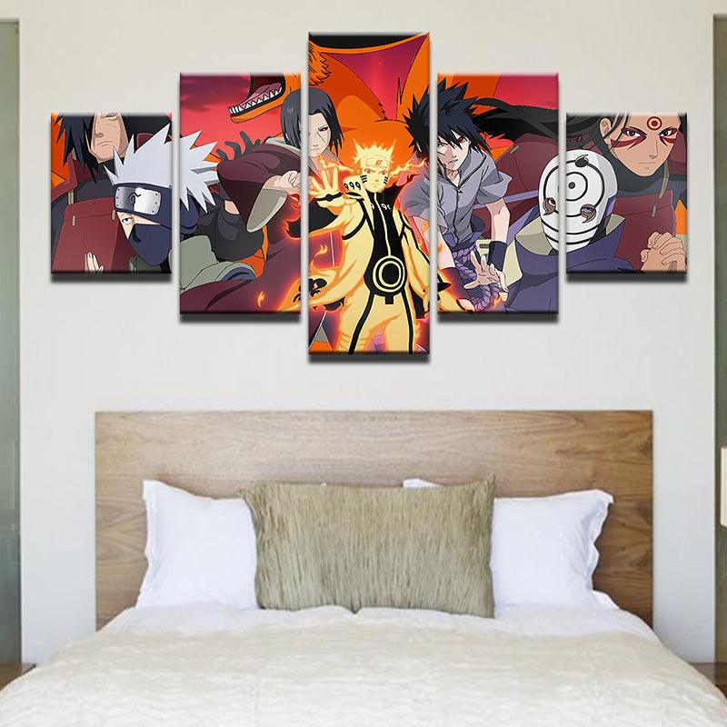 Naruto 5 Panel Canvas Print Wall Art | GotItHere.com