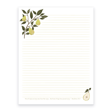 Printable Letter Writing Sheets - Beige Florals - The former