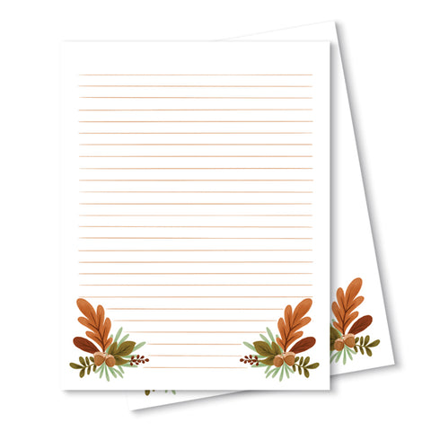 Floral Printable Letter Paper, Line Sheet, Floral Printable Letter Paper,  Writing Paper Printable, Letter Writing Set 