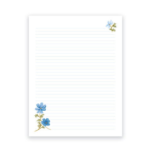 Lined A4/Legal cute mushroom themed writing paper, printable, instant  download