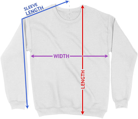 Size Chart Men's Sweatshirts – TheGunCity.com
