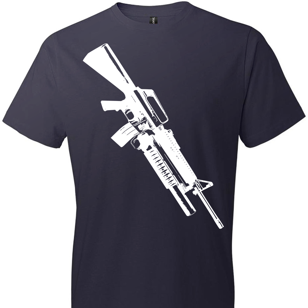 M16A2 Rifles with M203 Grenade Launcher T-Shirt – TheGunCity.com