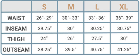 Hoth Jogger Size Guide April 23'