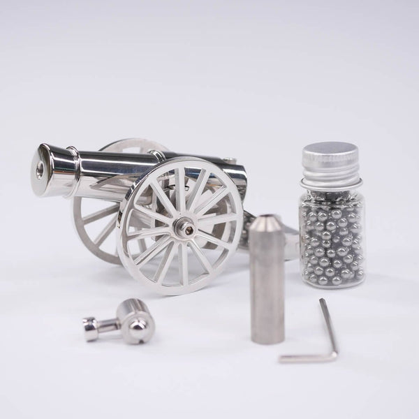 Mini Napoleon Cannon Metal Desktop Model Big Gun Artillery Kit For