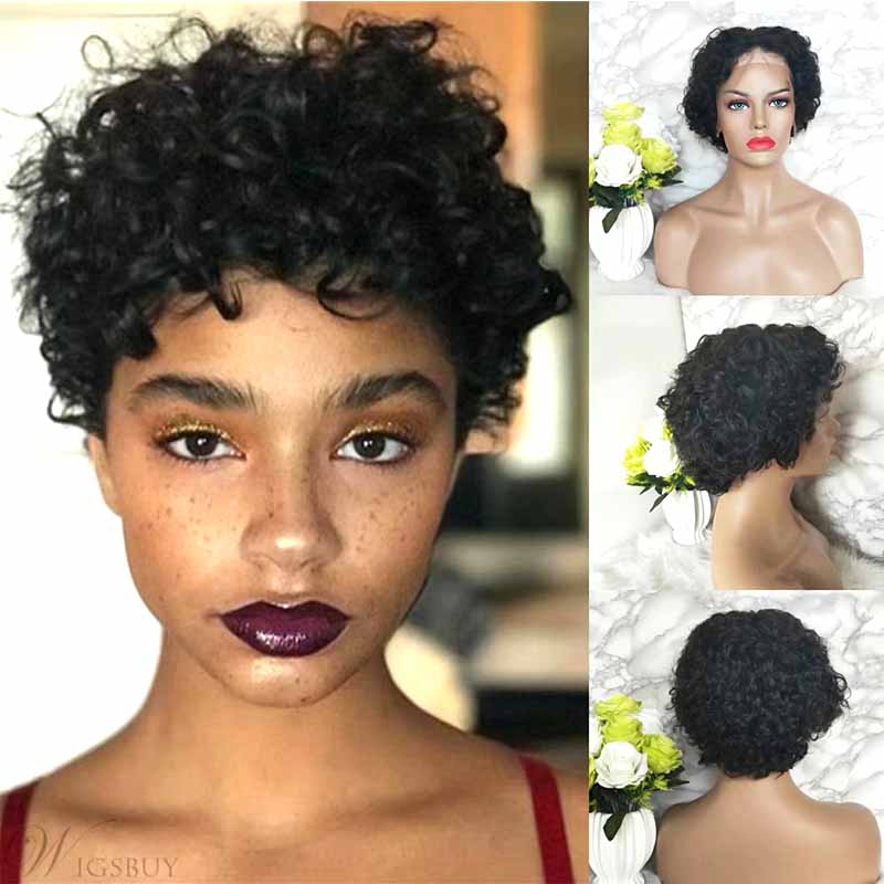 Best Short Curly Pixie Cut Lace Wig Human Hair For Black Women Surprisehair Surprisehair