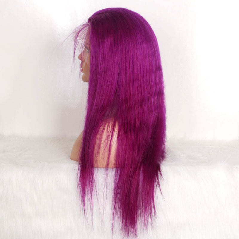 magenta color wig