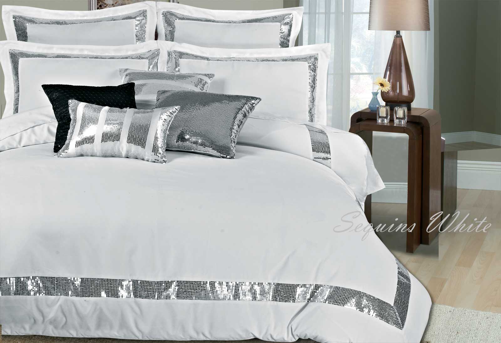 King Size Sequins Quilt Cover Set Interiors Domain