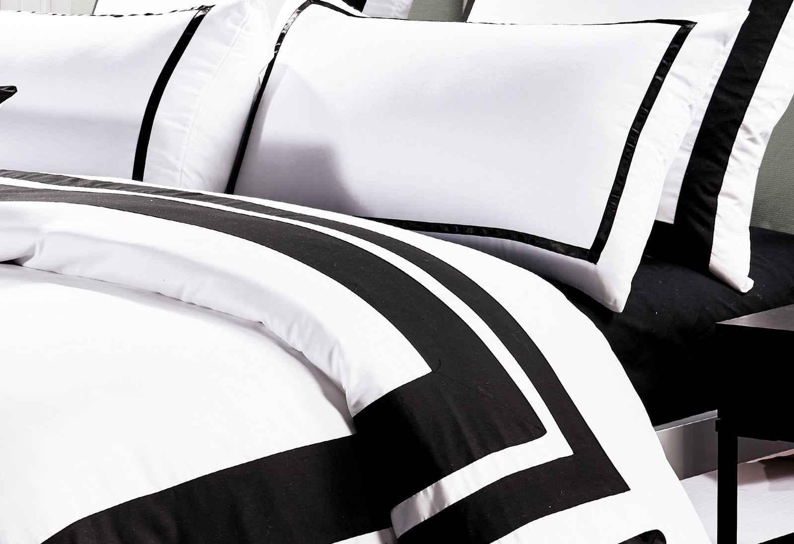 King Size Black And White Quilt Cover Set Interiors Domain