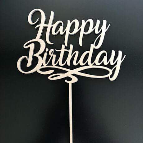 Happy Birthday Cake Topper – Able 2 Create