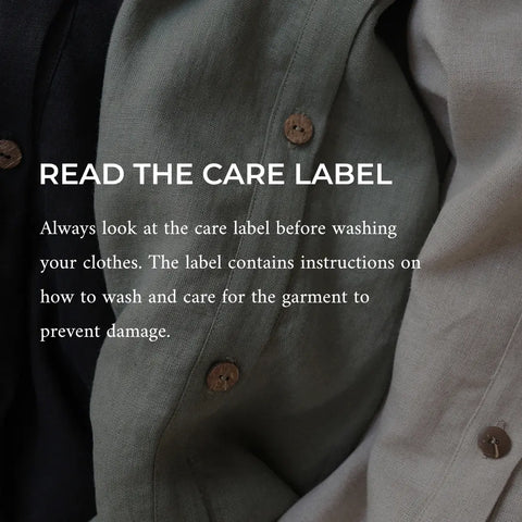 Basics of how to care for your clothing.