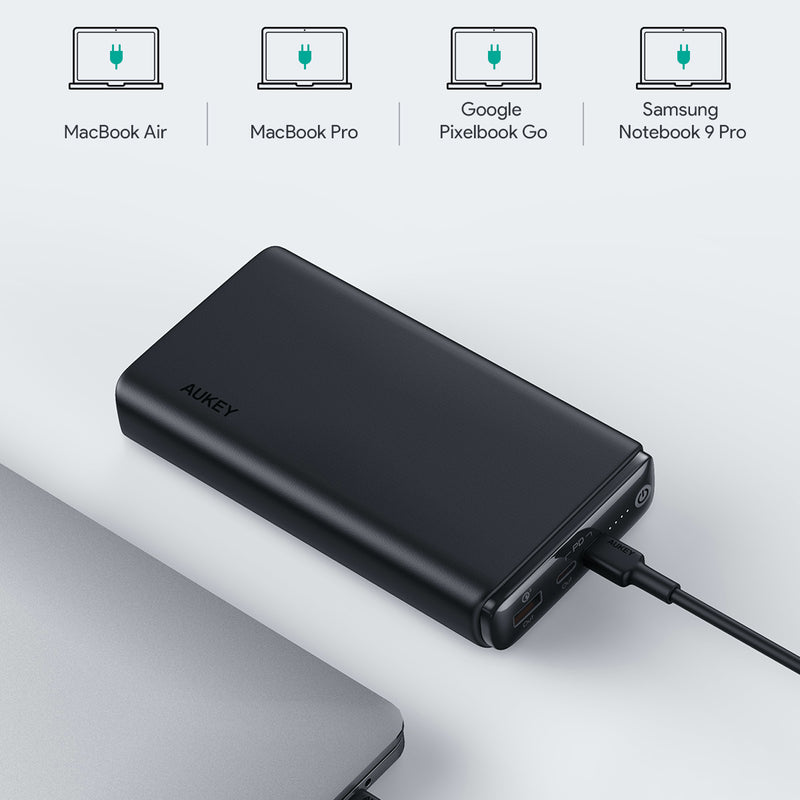 Aukey PB-Y24 65W PD 26800mAh Power Bank with Power Delivery & QC 3.0