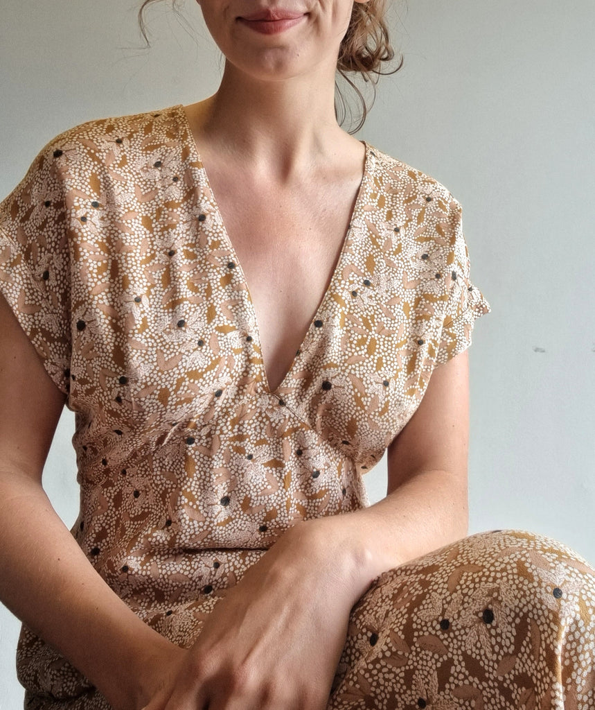 Tessuti Lois Dress in Atelier Brunette Fabric