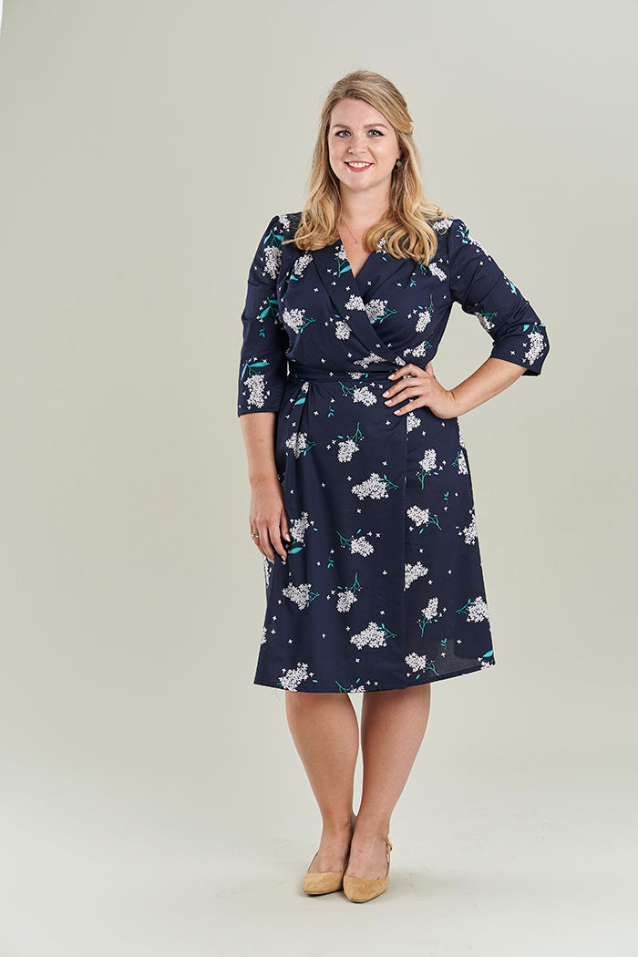 sew over it 1940s wrap dress