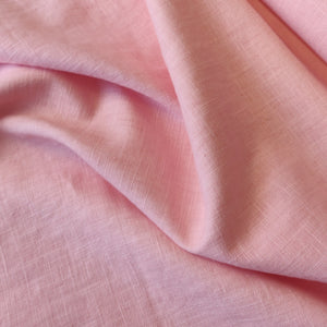 Washed Fuchsia Pink Linen Fabric by the Metre