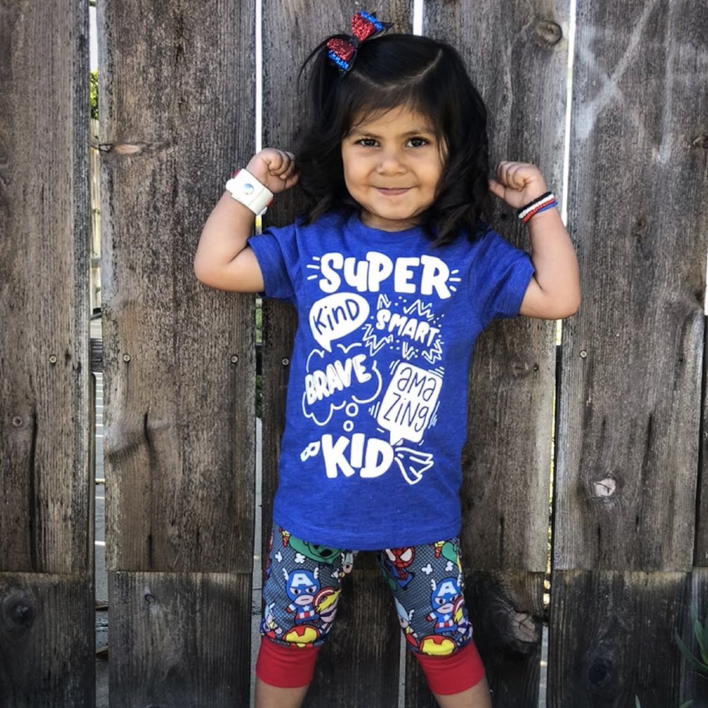 toddler girl superhero shirt