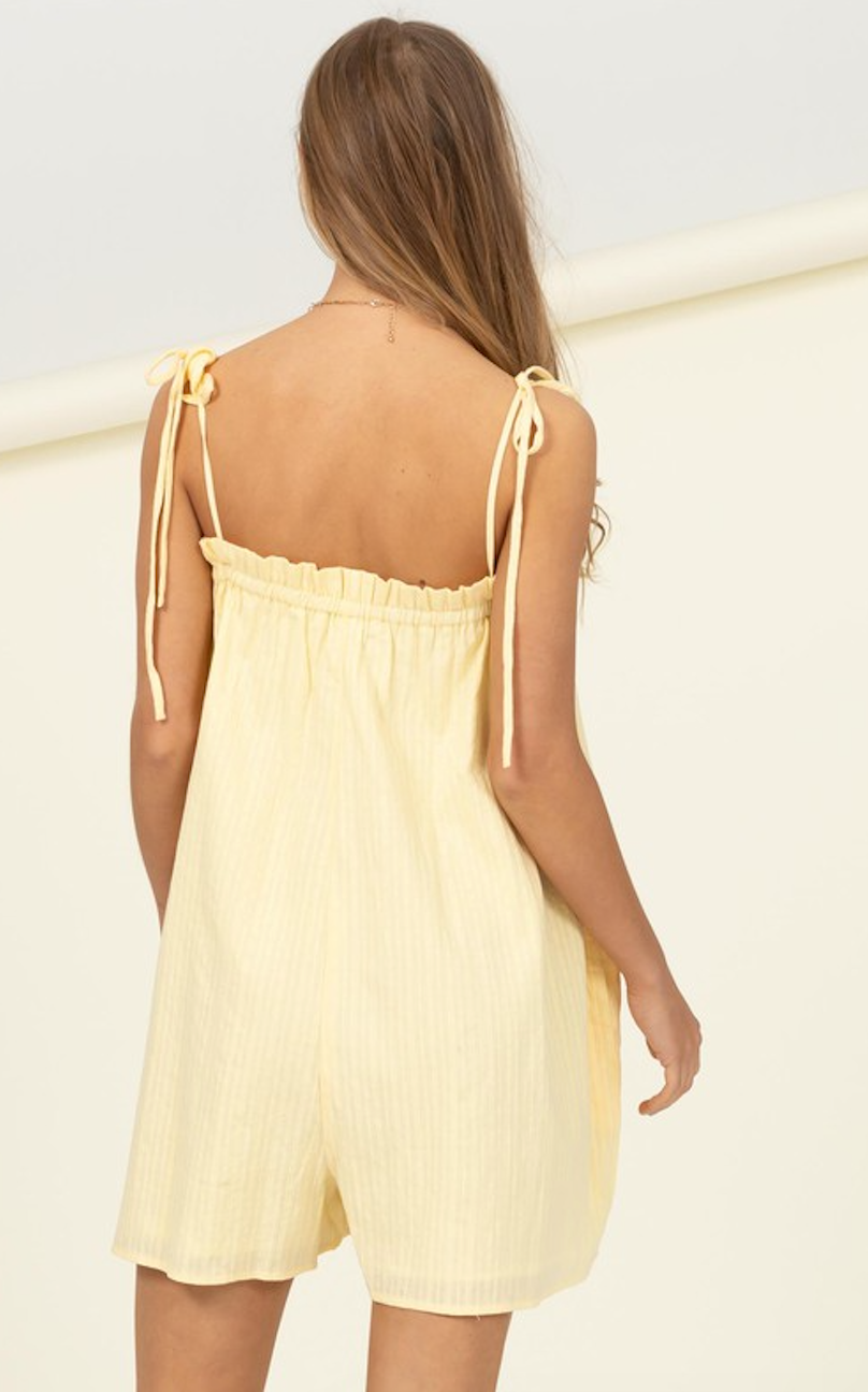 Sunny Day Romper- Yellow