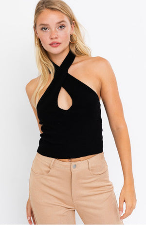 Criss Cross Top- Black