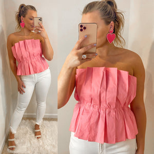 The Rowan Top- Bubble Gum Pink