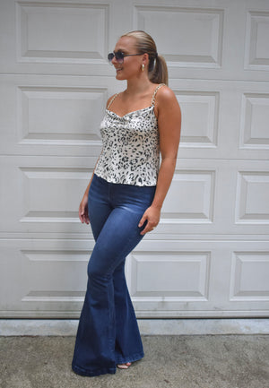 Laura Top- White Leopard