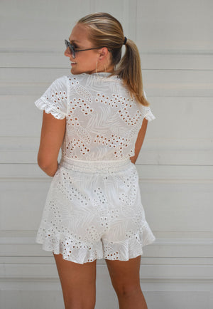 The Erin Eyelet Romper