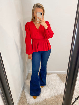 Darci Top- Red