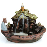 Ganesha Backflow Ceramic Smoke Waterfall Incense Burner