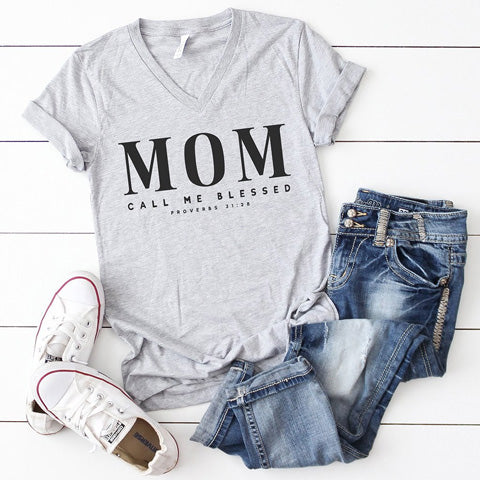 shirt with a Bible verse about being a mom