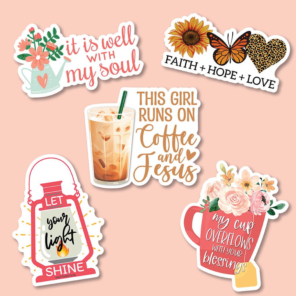 Christian Sticker Pack for Fall  Bible Stickers & Decals - Corinthian's  Corner