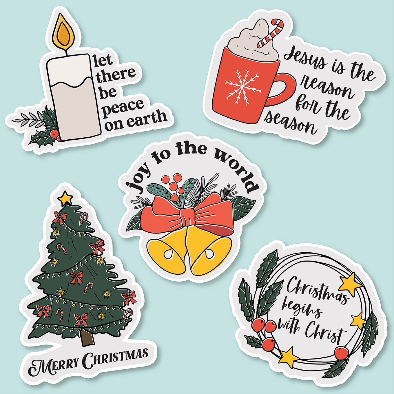 Mystery Sticker Pack Surprise Sticker Pack Stickers for Laptop Waterproof  Stickers for Water Bottle Christian Stickers for Bible 