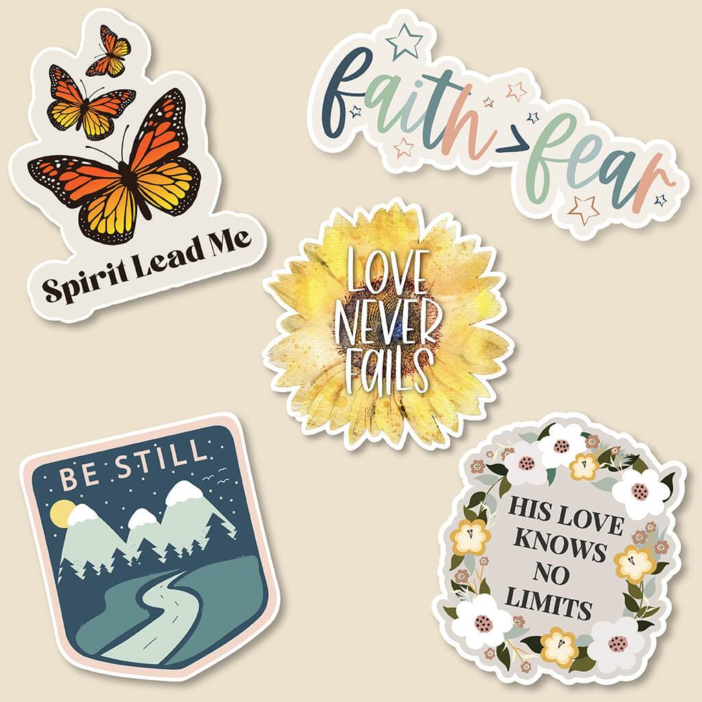 Random Christian Sticker Pack, Bible Verse Sticker Pack