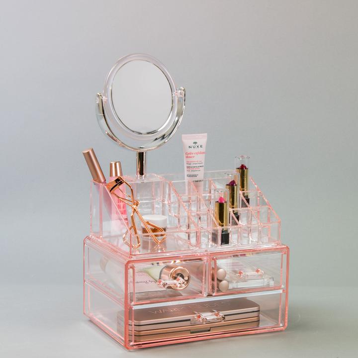 Organizer with Detachable Mirror – Sorbus Beauty