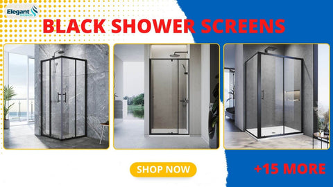 Black Shower Screens collection from ELEGANTSHOWERS