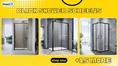 Black Shower Screens collection from ELEGANTSHOWERS