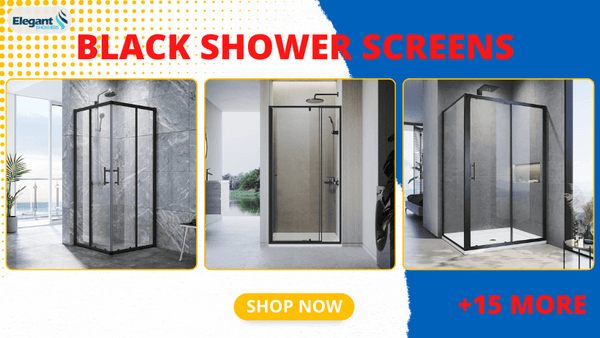 Black Shower Screens collection from Elegant showers