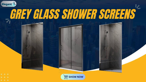 Grey Glass Shower Screens Collection from ELEGANTSHOWERS
