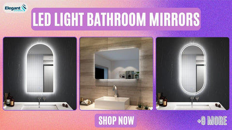 LED Light Bathroom Mirrors collection from ELEGANTSHOWERS