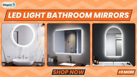 LED Light Bathroom Mirrors collection from ELEGANTSHOWERS