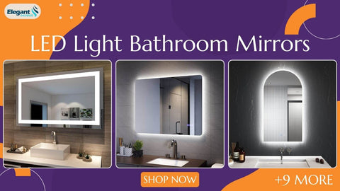 LED Light Bathroom Mirrors collection from ELEGANTSHOWERS