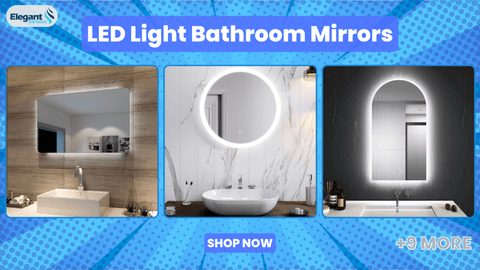 LED Light Bathroom Mirrors collection from Elegant showers