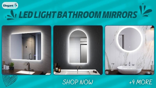 LED Light Bathroom Mirrors collection from Elegant showers