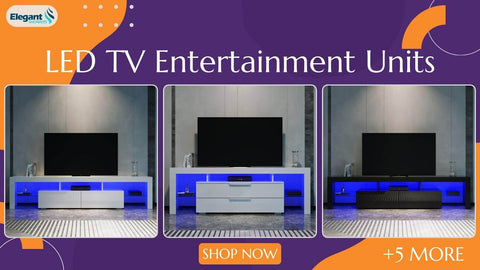 LED TV Entertainment Units collection from ELEGANTSHOWERS