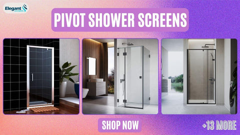 Pivot Shower Screens collection from ELEGANTSHOWERS