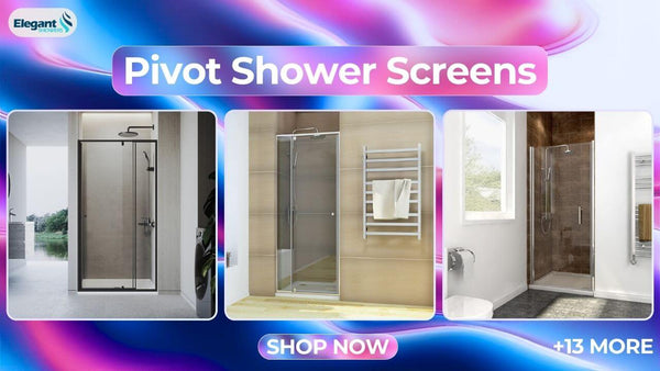 Pivot Shower Screens collection from ELEGANTSHOWERS