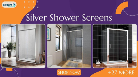 Silver Shower Screens collection from ELEGANTSHOWERS