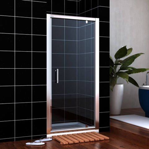 Elegant Showers Framed Pivot Shower Screen Door Wall To Wall Fits