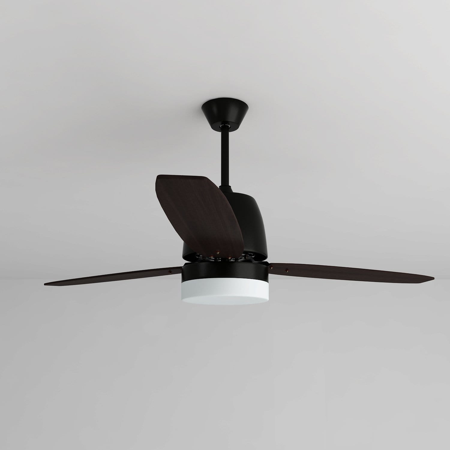 48 And 52 Ceiling Fan Ac 3 Blades With Led Light 3 Colors And