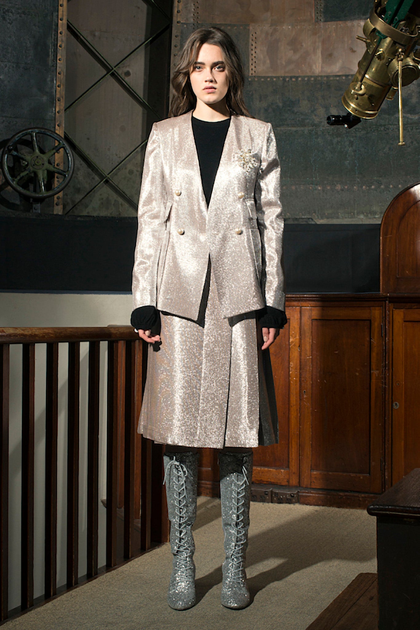 Astronomer Blazer in Silver Twill