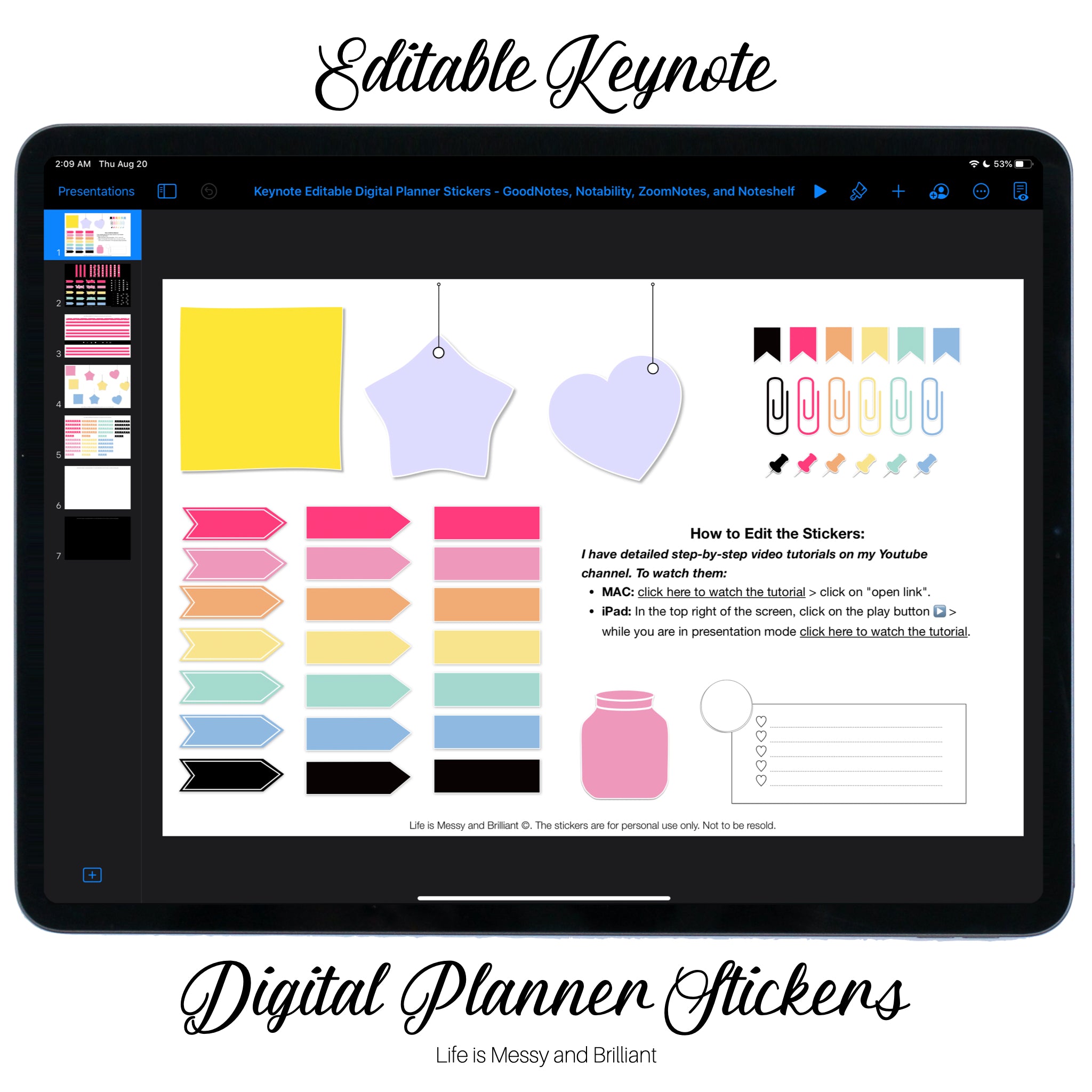 notability planner template
