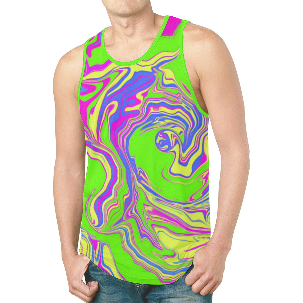 Neon Oil Spill Relaxed Fit Men's Tank Top – BigTexFunkadelic