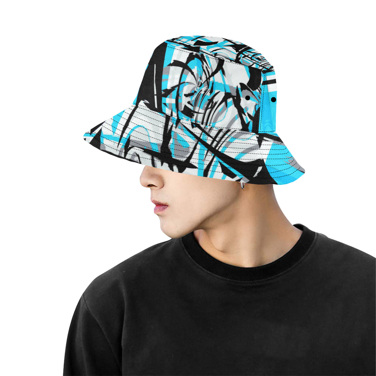 Blue Graffiti Mix Bucket Hat – BigTexFunkadelic